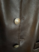 Jose Luis Western Wear Lambskin Leather Vest 46 LARGE Chocolate