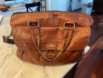 Jack George's Voyager Zippered BriefCase with Front Flap Pocket