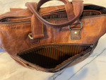 Jack George's Voyager Zippered BriefCase with Front Flap Pocket