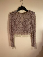 Worn Once Formal White & Gold 2pc Dress