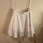 Worn Once Formal White & Gold 2pc Dress