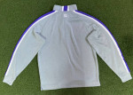 Men’s large FootJoy Gray Purple White Golf 1/4 zip ~ Green Oaks CC