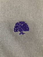 Men’s large FootJoy Gray Purple White Golf 1/4 zip ~ Green Oaks CC