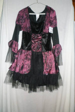 New with tags, Girls Beautiful Gothic Witch Costume, Size 14