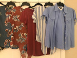 Womens Shirts Short & Long Sleeve Tops Clothing Lot Of 8 Size Small
