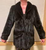 Beautiful Black Mink Fur is 3/4 Length & In Excellent Condition!