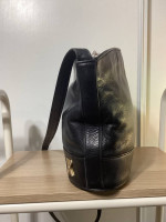 Paloma Picasso Vintage Black Leather Crossbody Bag Made in Italy