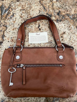 Fossil Brown Leather Shoulder Bag