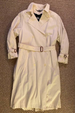 Women’s Trench Coat Sz 12 with Removable thick Cold Weather Liner