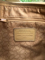 Fossil Brand Yellow Leather Handbag