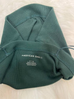 Green American Eagle Crop Top