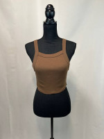 Brown Crop Top
