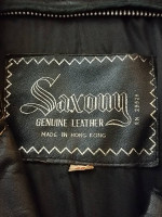 Vintage Saxony Leather Coat Trenchcoat Men's Size 46 Large