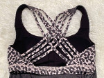 LULULEMON Tank Sz. 6, Heather Gray & Animal Print, Looks Like 2 Tops!