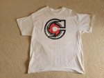 Cincinnati Cyclones Hockey Team Logo White T-Shirt Size XL