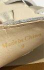 Dolce Vita Womens White Leather Flat Ankle Strap Sandals - size 9
