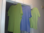Three Tops    2 lime, 1 periwinkle