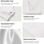 Padded Sports Bras, Crisscross Back with Removable Cup, White, Size M