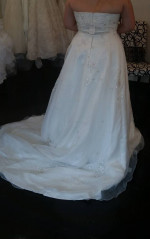 White Wedding dress Sz 15 with Train