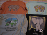 Adult Medium Ivory Ella Long Sleeve Tops - $6 each - Lot #268b socmom
