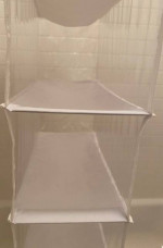 Vintage Vinyl 10 Shelf Collapsible Hanging Shoe Organizer