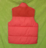 UGG vest jacket men women size L orange terracotta fur
