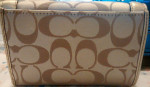 Coach- Legacy Signature Compact Clutch Wallet