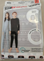 32 Degrees Heat Kid Long Sleeve Crew Neck Leggings Set Size M 18/10 Color Gray