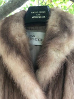 GUCCI Designer Stone Marten Full Length Fur Coat