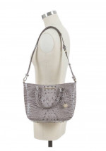 Brahmin Small Lena Dove Melbourne leather tote satchel bag new w tags