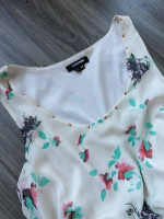 Juniors White Floral Dress