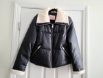 Levi Faux Leather Lined Jacket Size Med
