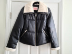 Levi Faux Leather Lined Jacket Size Med