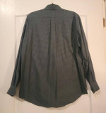 FACONNABLE Men’s Cotton Dark Moss Green & Navy Checked Shirt - Sz S