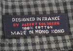 FACONNABLE Men’s Cotton Dark Moss Green & Navy Checked Shirt - Sz S