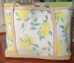 KATE SPADE Lemon “Painterly Capri” Espadrille Francis Large Tote Bag