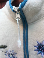 Bonnie Evans Embroidered Fleece Zippered Jacket - Size L - Like New