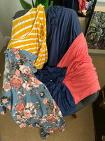 Maternity clothes shirts, pants, dresses, lounge, bathing suits