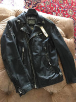 Awesome Diesel Lapismium Leather Biker Jacket Small Brand New w/Tag