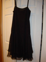 Jack Bryan - Vintage Black Beaded Tea-length Dress
