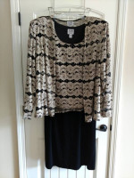 "LIKE NEW" Women's Evening Dress-3 piece, size 24W - Worn Once!