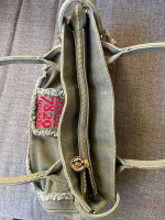 Ed Hardy Green Canvas Purse
