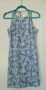 LILLY PULITZER 100% Cotton Lily & Ladybug Print lined Halter Dress – 4
