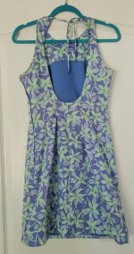 LILLY PULITZER 100% Cotton Lily & Ladybug Print lined Halter Dress – 4