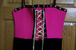 Pink and Black Velvet Renaissance Costume