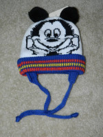 YOUTH Vintage Disney Mickey Mouse Winter Hat Fits 3-6Yos~NEW