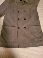 Gray Ralph Lauren Wool Coat