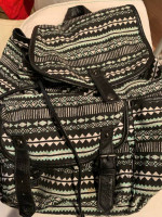 EMPRYE Tribal Emily Mint & Black backpack