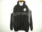 Pittsburgh Steelers NFL Size Men's Large Jacket, Lightweight, Black, W
