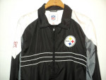 Pittsburgh Steelers NFL Size Men's Large Jacket, Lightweight, Black, W